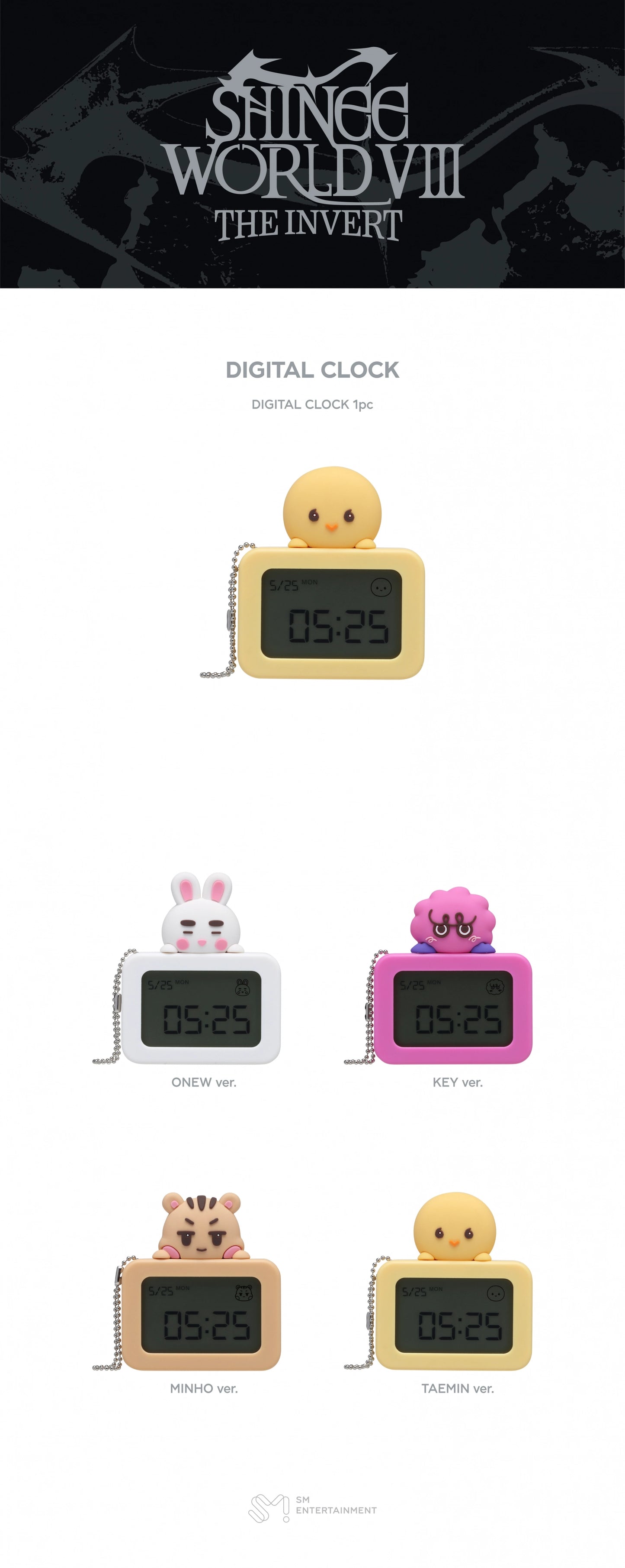 [PRE-ORDER] Digital Clock - SHINee 2026 World Tour [THE INVERT] MD