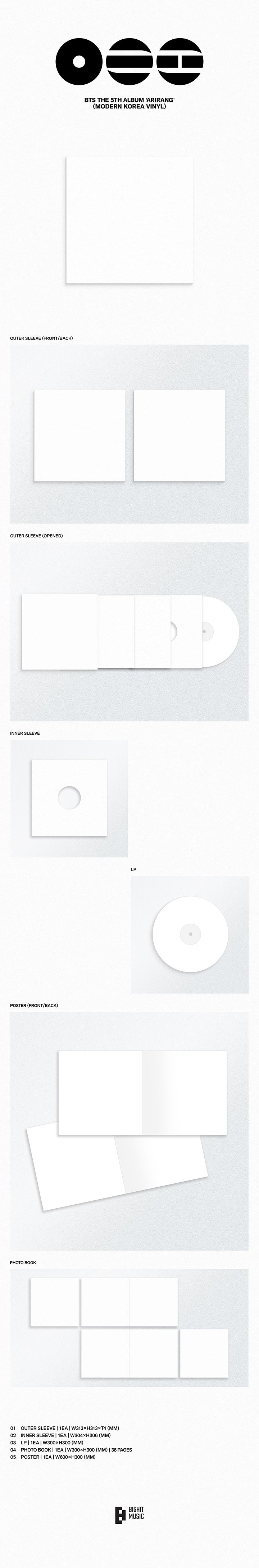 [PRE-ORDER] BTS 5th Album - ARIRANG Modern Korea Vinyl