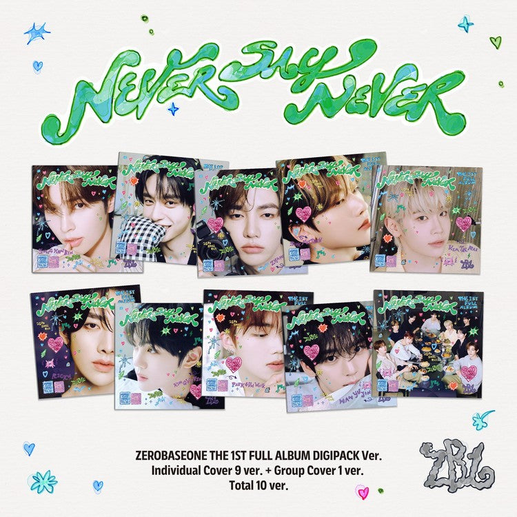 ZEROBASEONE 1st Full Album - Never Say Never (Digipack Ver.)