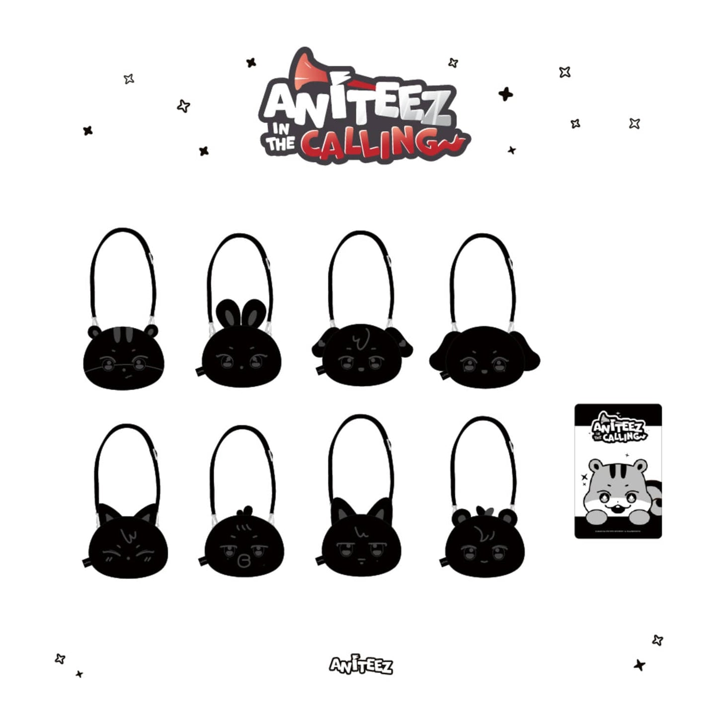 [PRE-ORDER] Face Pouch Bag - ATEEZ x ANITEEZ [ANITEEZ in the Calling MD]