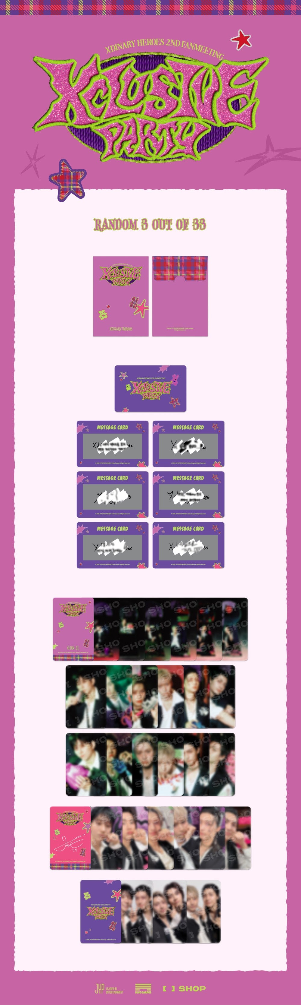 [PRE-ORDER] Secret Photocard - Xdinary Heroes 2nd Fanmeeting Xclusive Party MD