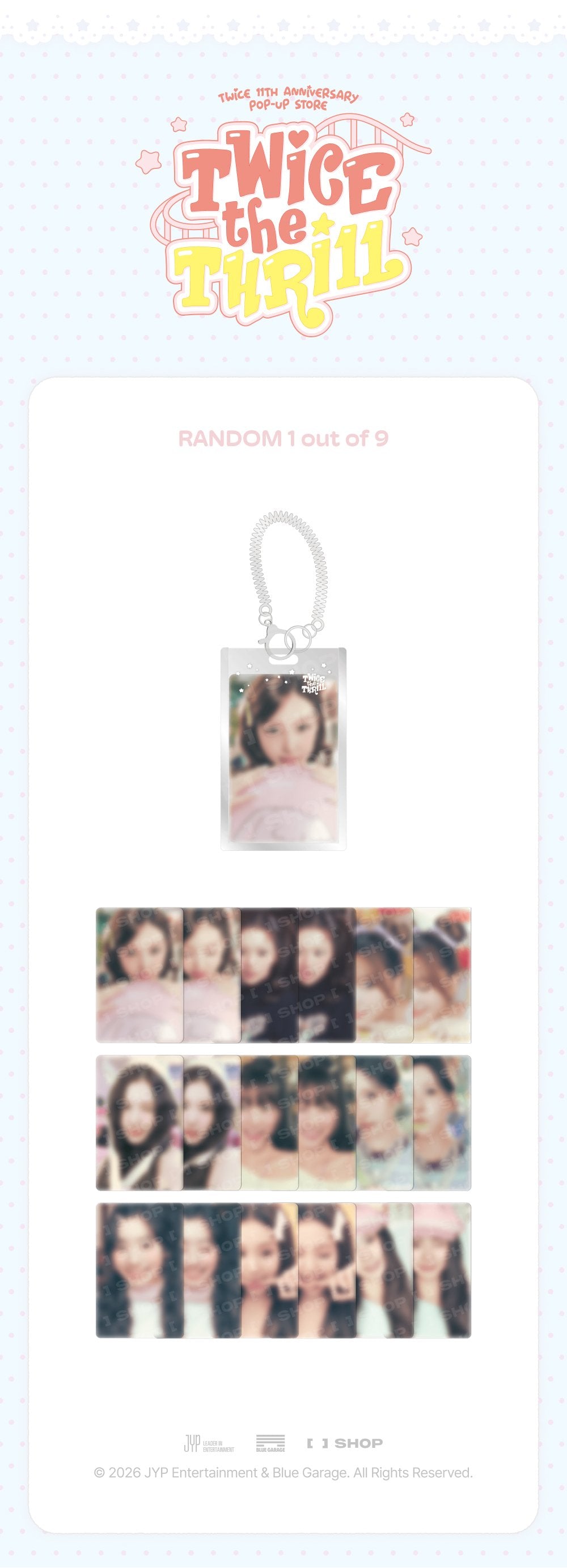 [PRE-ORDER] Secret Lenticular Keyring - TWICE THE THRILL Pop Up MD
