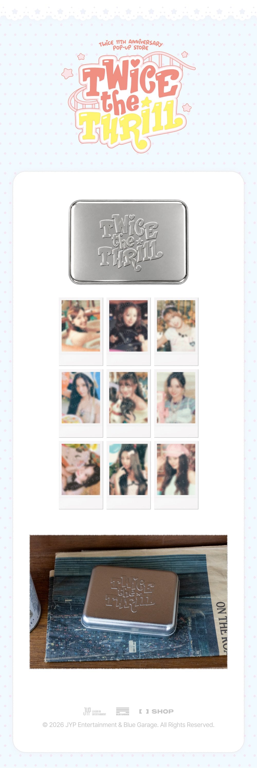 [PRE-ORDER] Instant Photo Set - TWICE THE THRILL Pop Up MD
