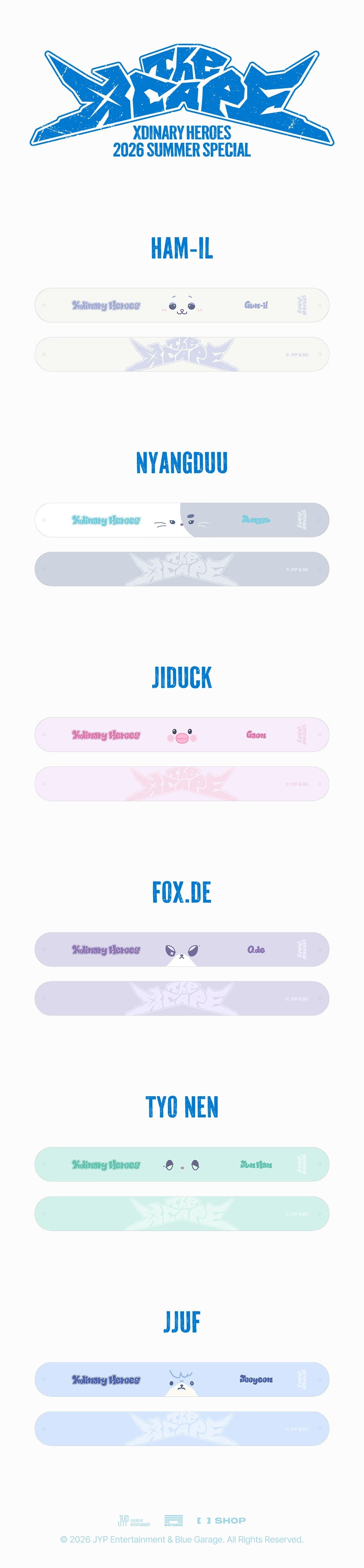 [PRE-ORDER] Xdinary Monsters One Touch Wristband - Xdinary Heroes 2026 Summer Special 'The Xcape' MD
