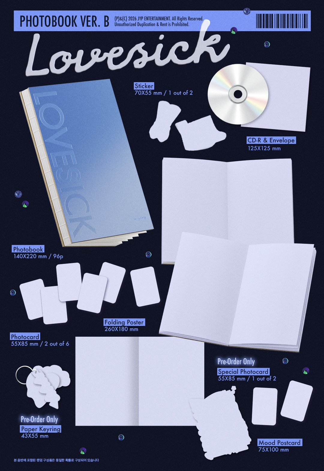[PRE-ORDER] ITZY Chaeryeong - Lovesick (Photobook Ver.) (w/ Pre-Order Benefit)