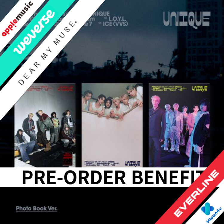 [PRE-ORDER] P1Harmony 9th Mini Album - UNIQUE (Photobook Ver.) (with Pre-Order Benefit)