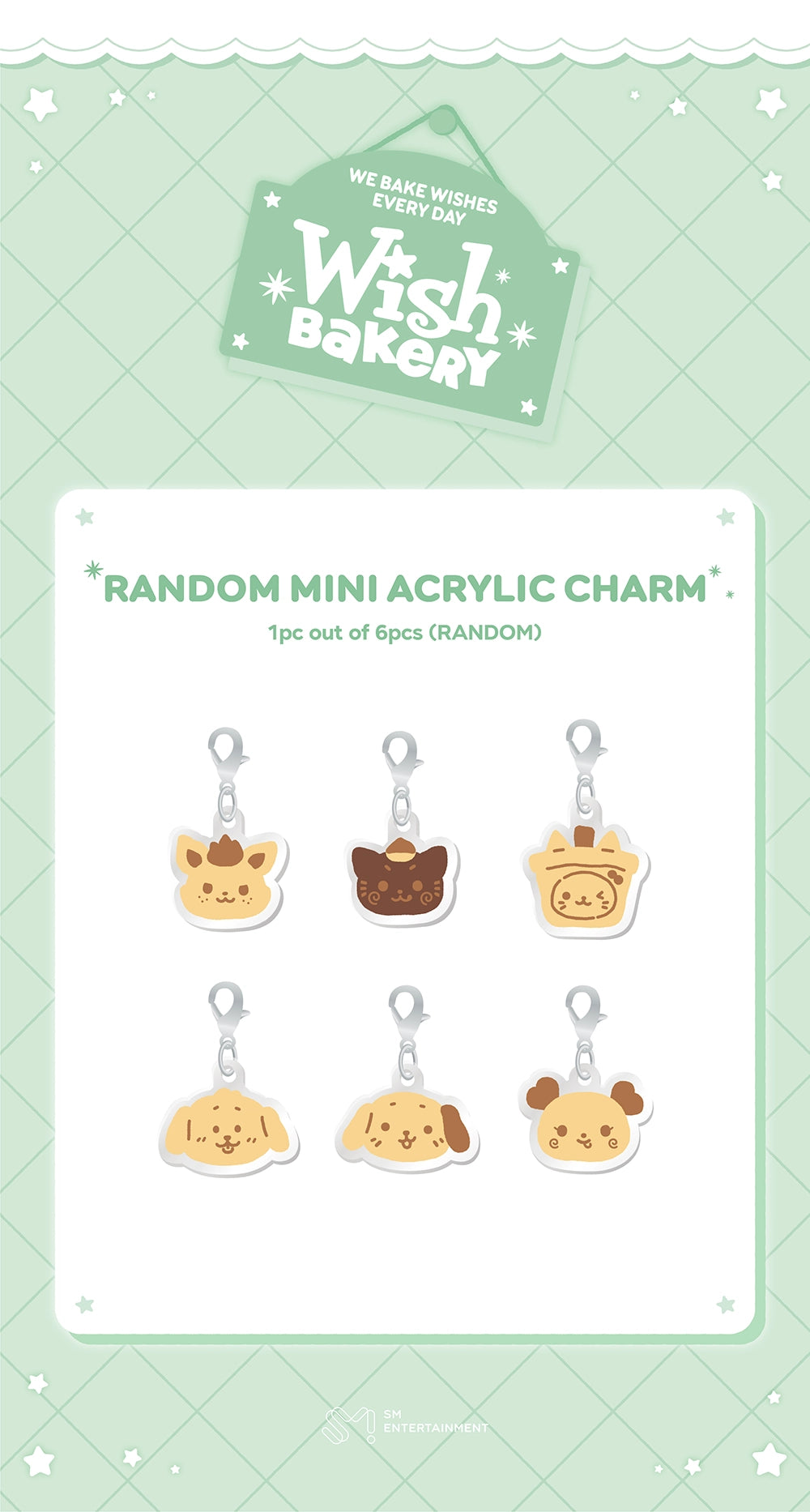 [PRE-ORDER] Random Mini Acrylic Charm - NCT Wish 2026 Pop Up [WISH BAKERY] MD
