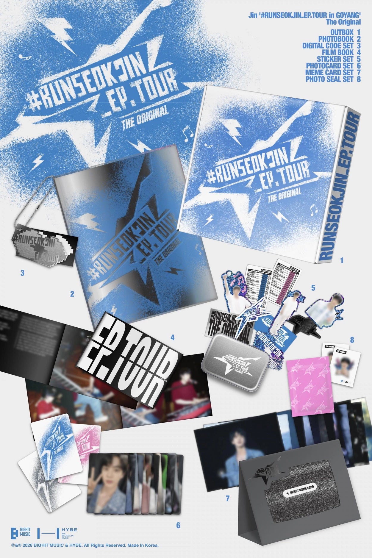 [PRE-ORDER] BTS Jin '#RUNSEOKJIN_EP.TOUR in GOYANG' The Original