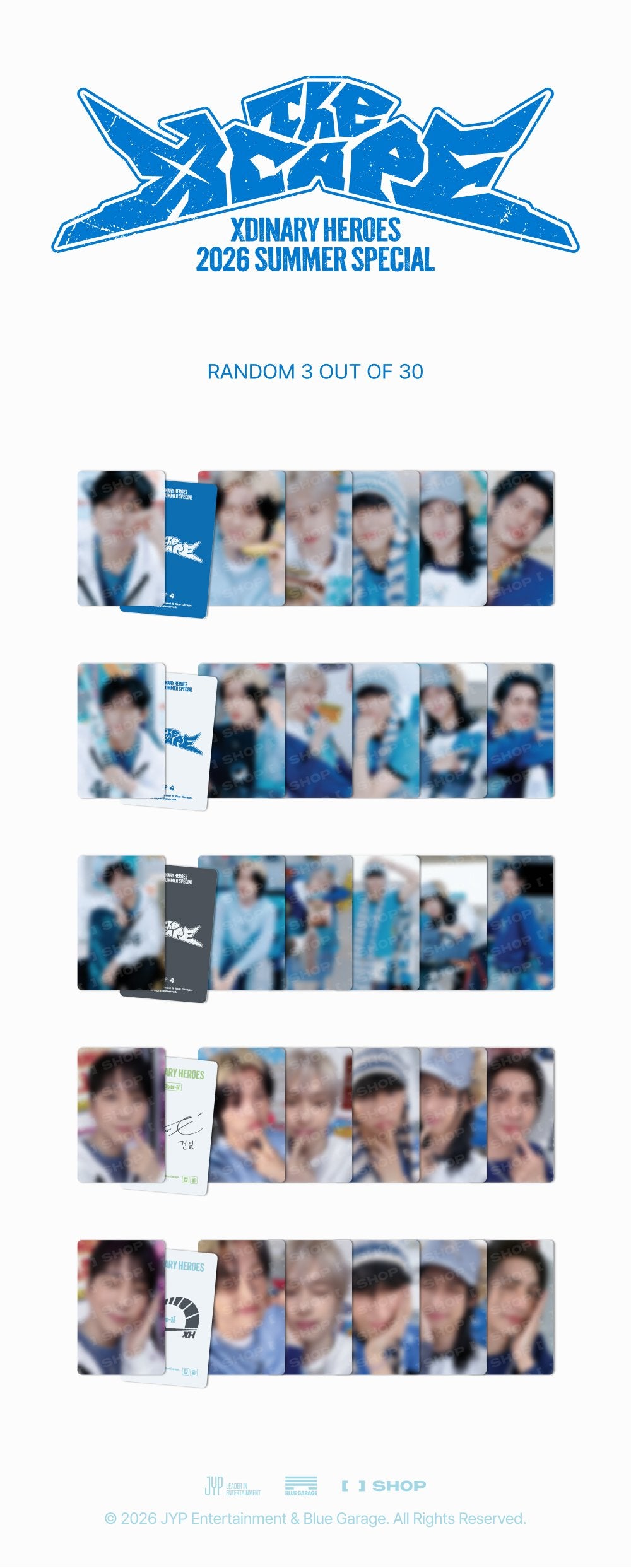 [PRE-ORDER] Secret Photocard - Xdinary Heroes 2026 Summer Special 'The Xcape' MD