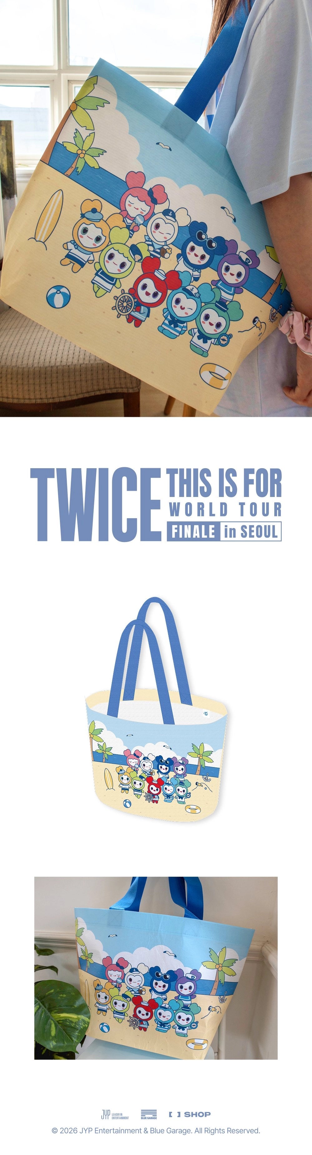 [PRE-ORDER] Lovely Reusable Bag - TWICE 2026 World Tour 'THIS IS FOR' Finale in Seoul MD
