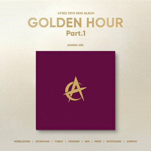 ATEEZ 10th Mini Album - GOLDEN HOUR : Part.1 (Digipack Ver.)
