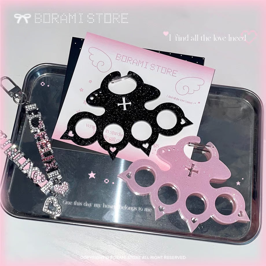 Glitter Carabiner Keychain Neko Paw Ver. - BORAMI Store