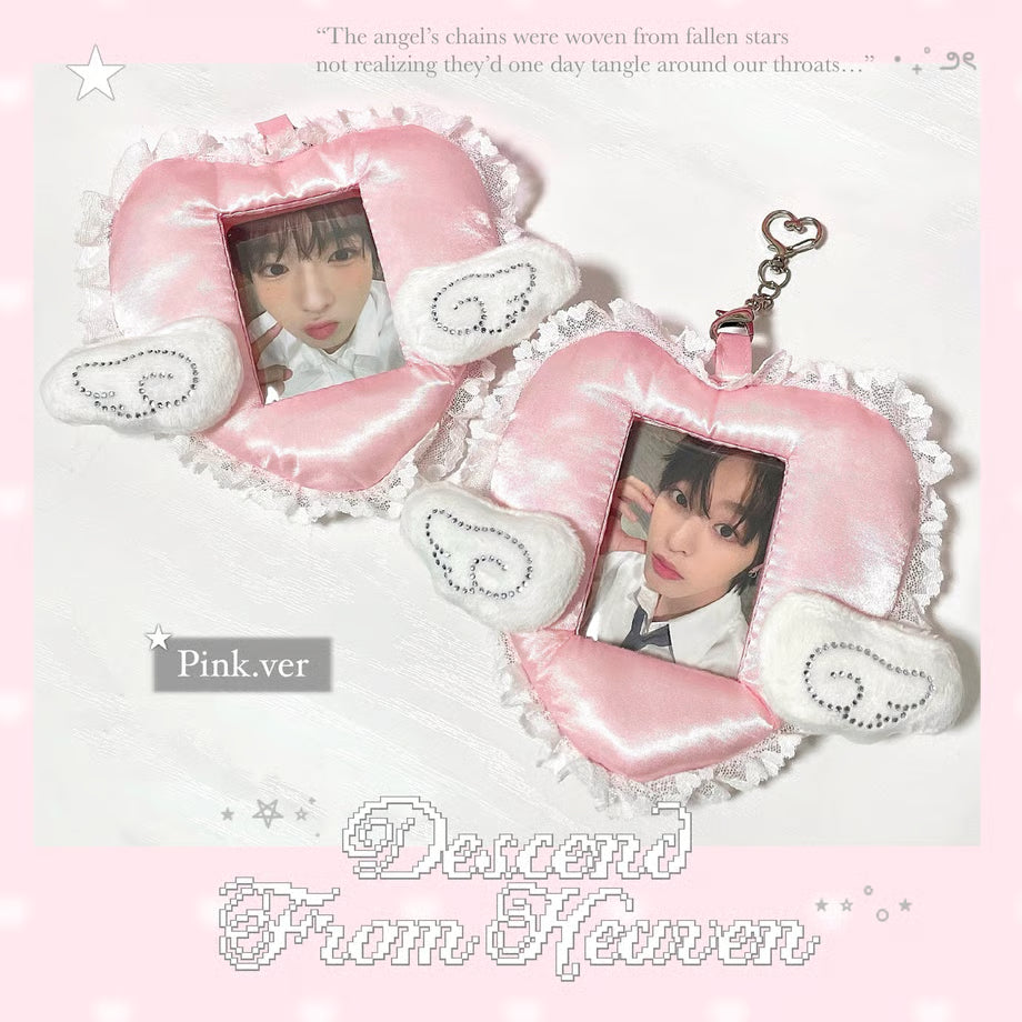 Angel Heart Cushion Photocard Holder Pink Ver. - BORAMI Store