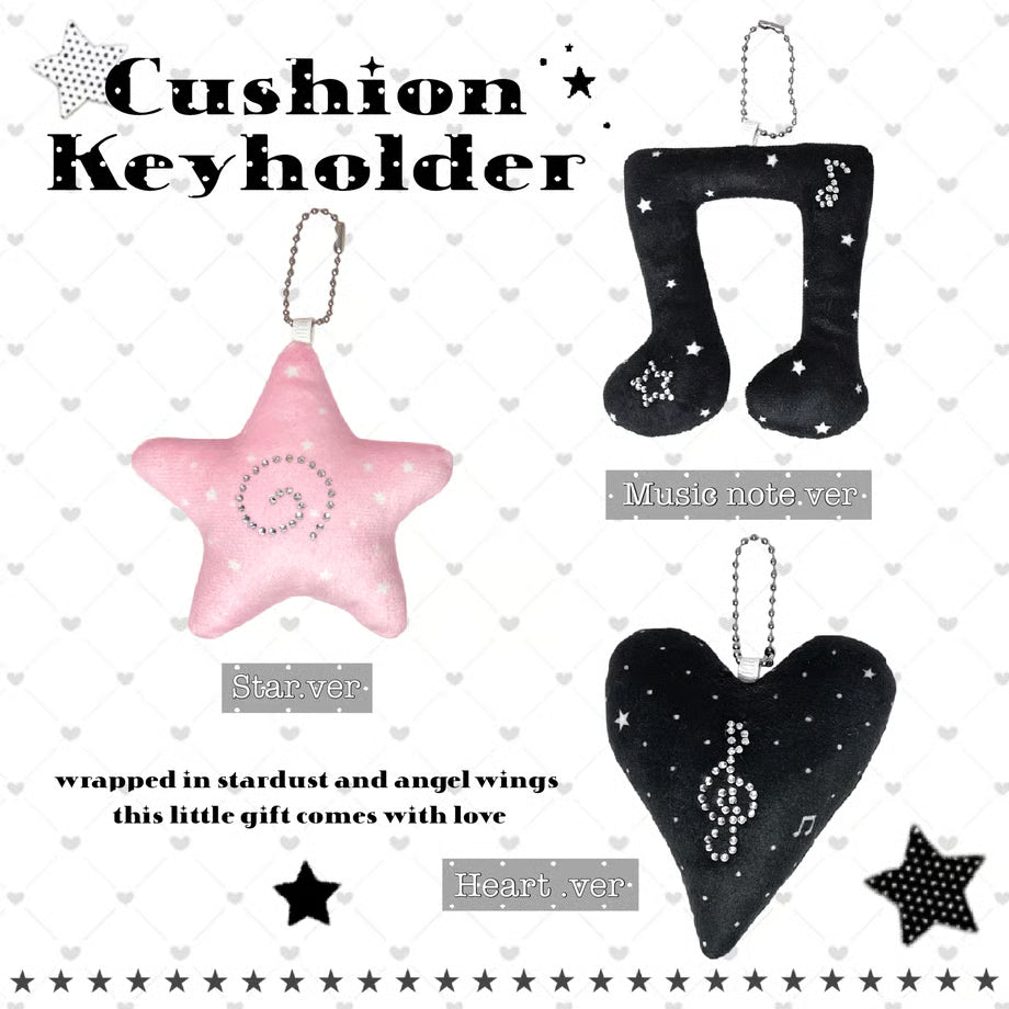 Rhinestone Cushion Keyring - BORAMI Store