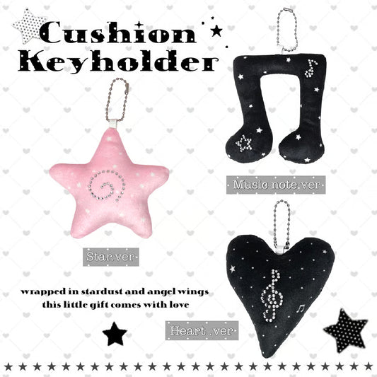 Rhinestone Cushion Keyring - BORAMI Store