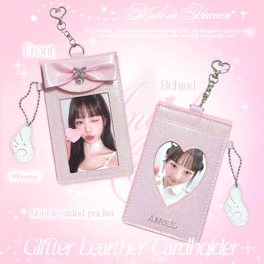 Glitter Leather Cardholder Pink Ver. - BORAMI Store