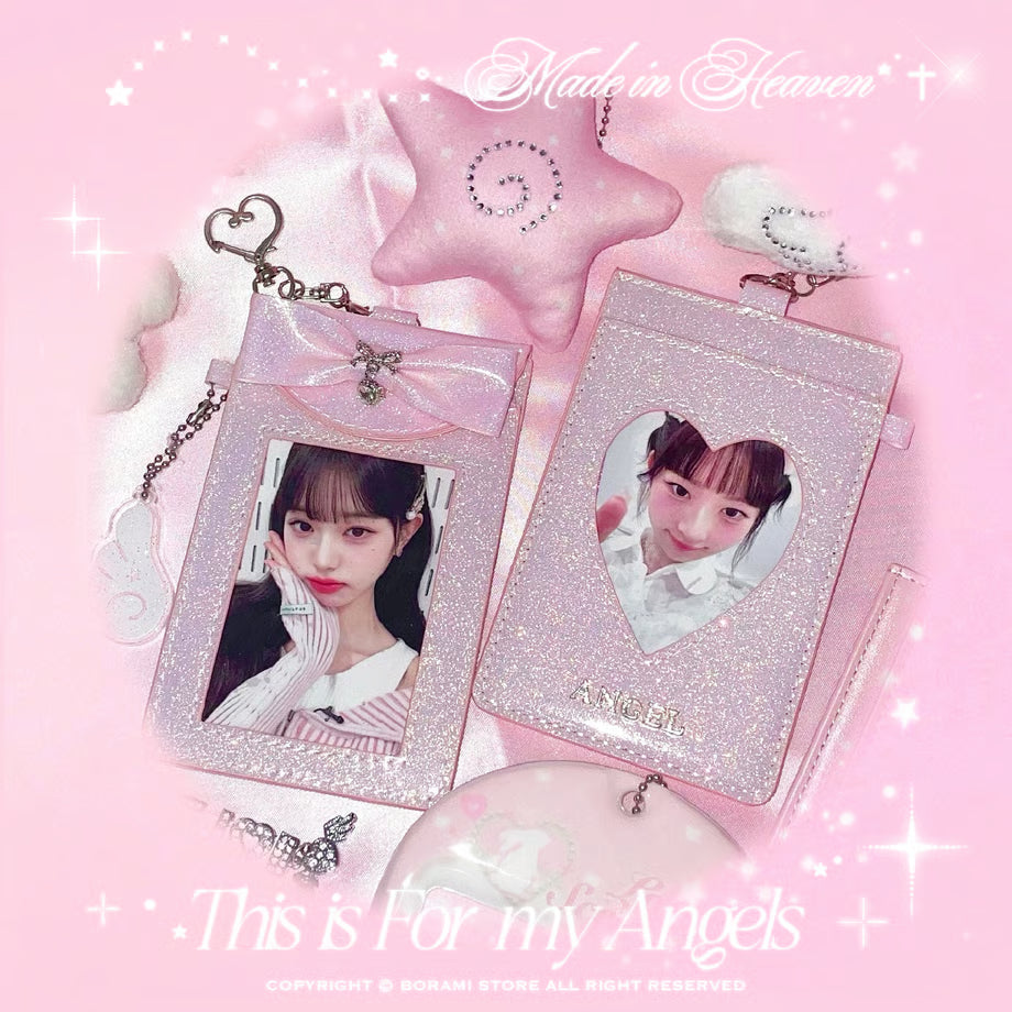 Glitter Leather Cardholder Pink Ver. - BORAMI Store