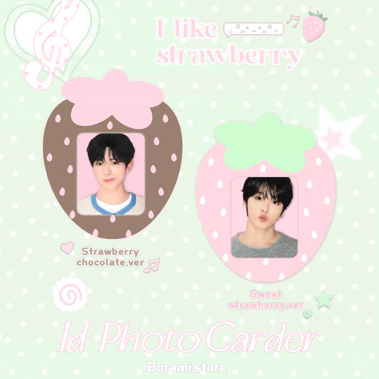 ID Photocard Holder Strawberry Ver. - BORAMI Store