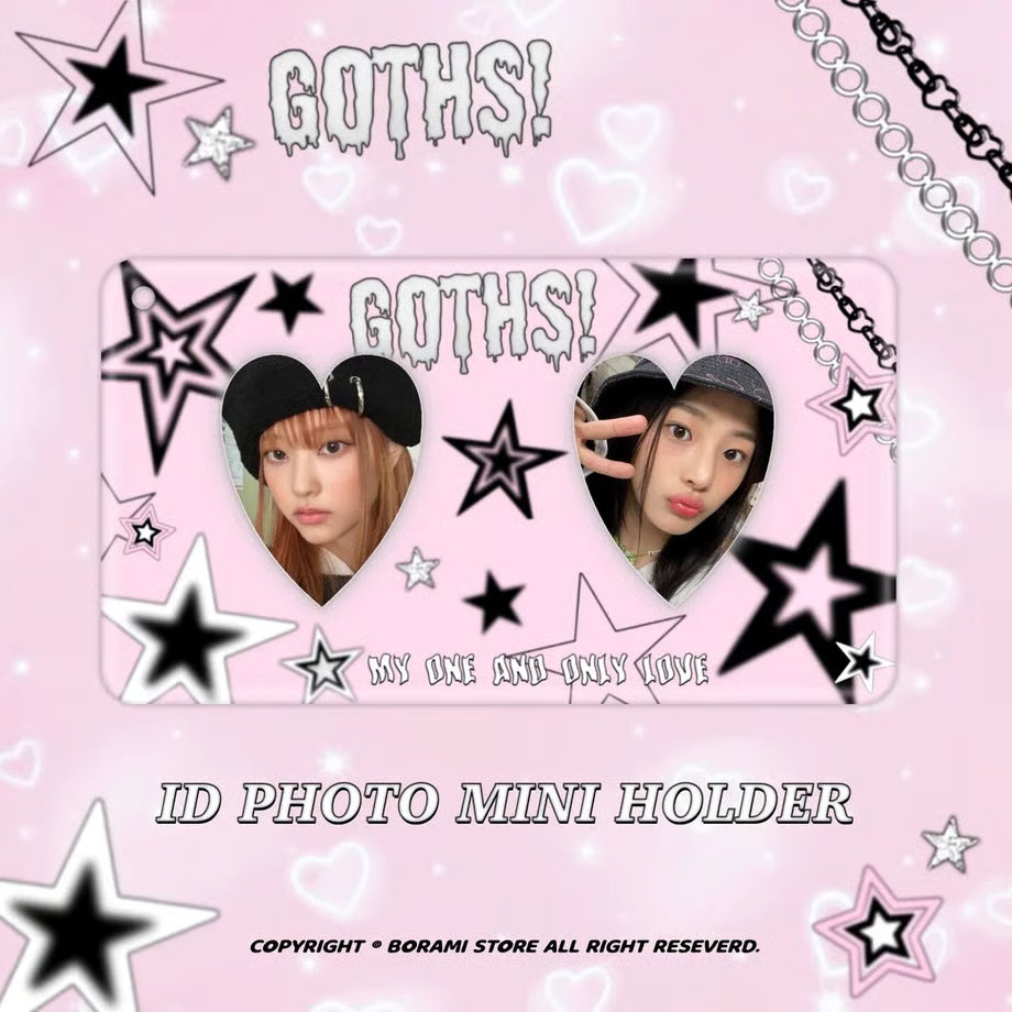 Mini ID Photocard Holder Goths Ver. - BORAMI Store