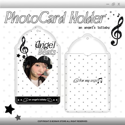 Photocard Holder Angel Beats Black Ver. - BORAMI Store