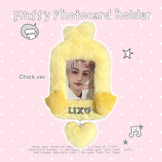 Fluffy Name Tag Photocard Holder Chick Ver. - BORAMI Store