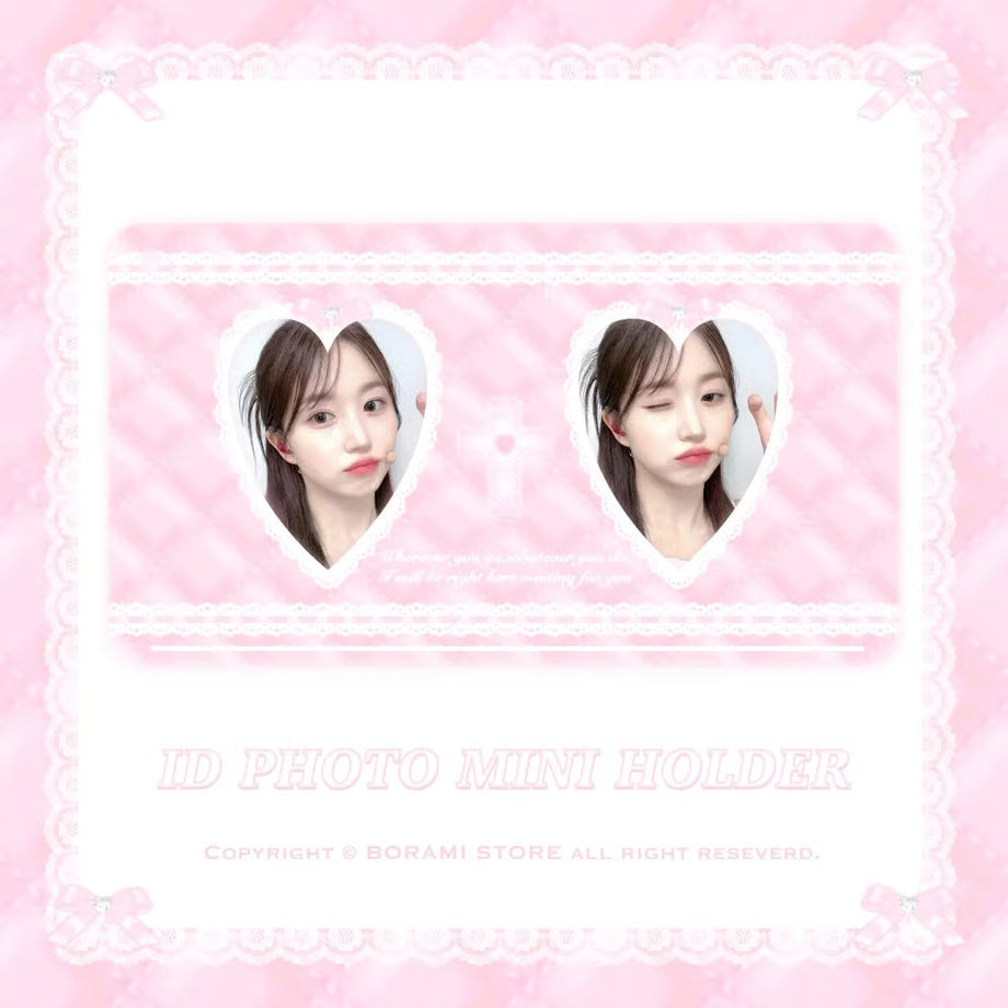 Mini ID Photocard Holder Pink Ver. - BORAMI Store