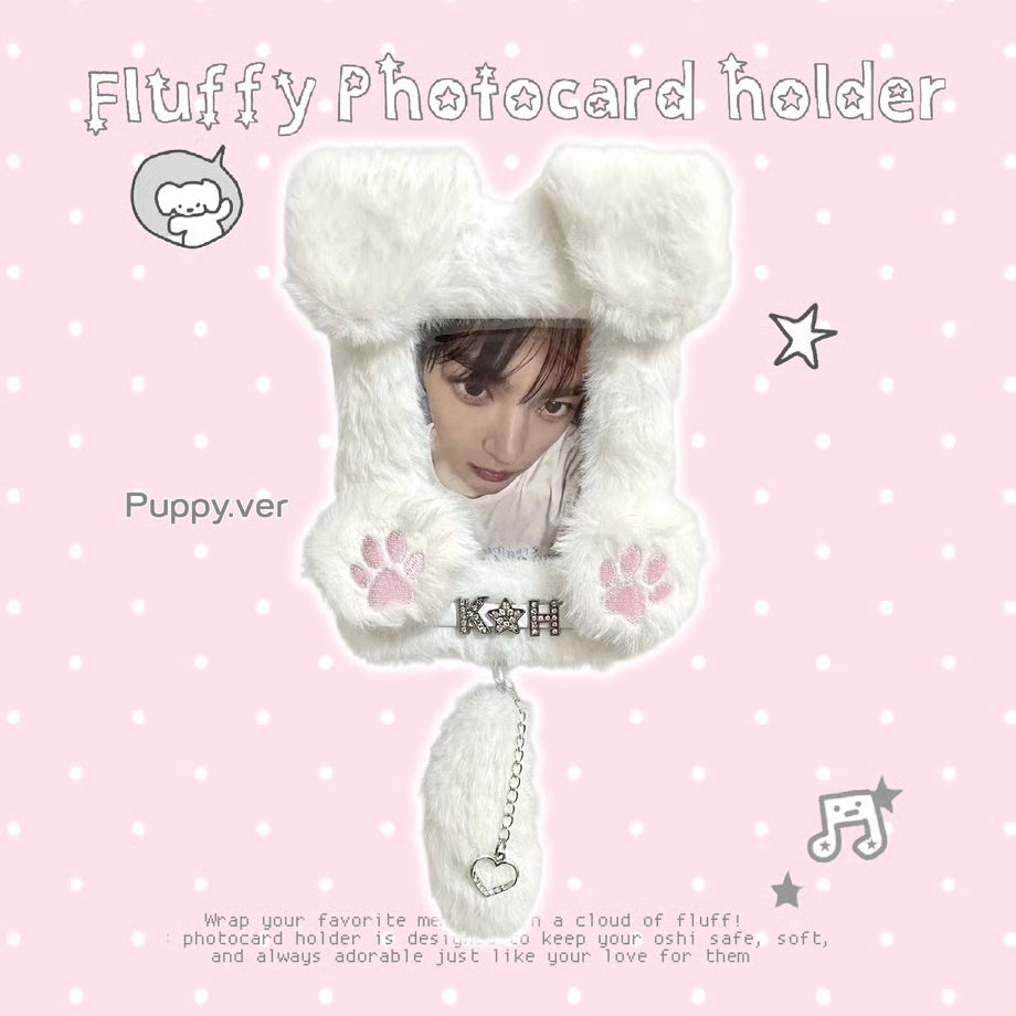 Fluffy Name Tag Photocard Holder Puppy Ver. - BORAMI Store