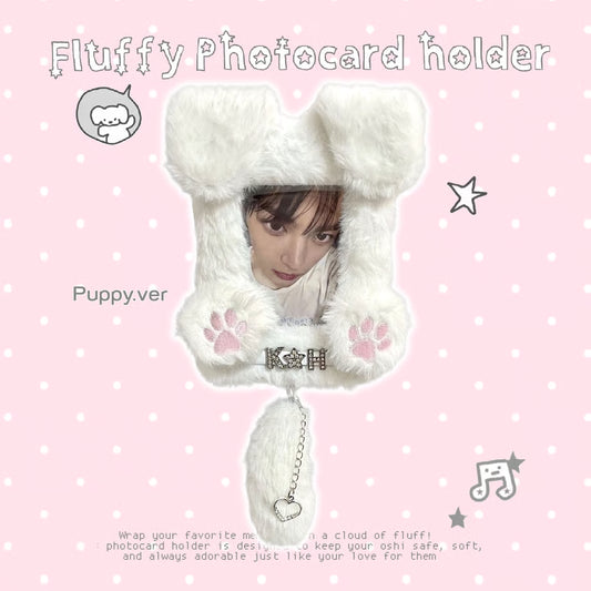 Fluffy Name Tag Photocard Holder Puppy Ver. - BORAMI Store
