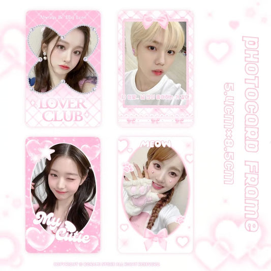 Photocard Frame Set of 4 PinkWhite Ver. - BORAMI Store