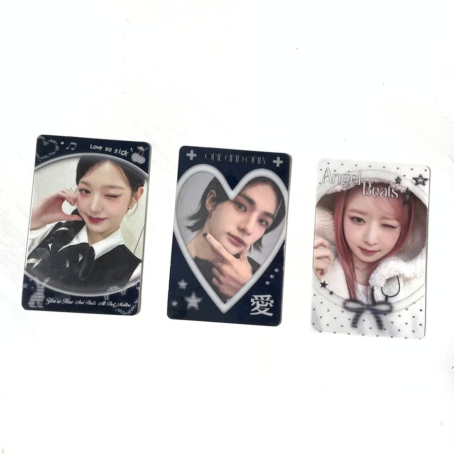 Photocard Frame Set of 3 Black Ver. - BORAMI Store