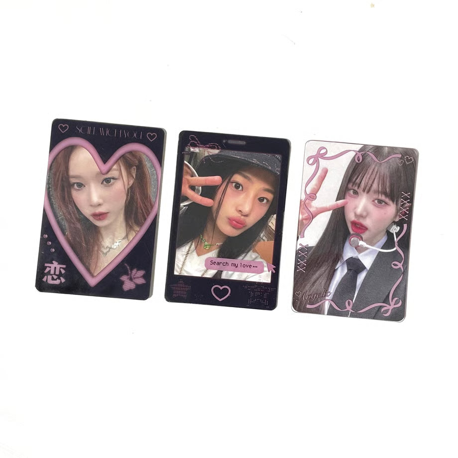 Photocard Frame Set of 3 BlackPink Ver. - BORAMI Store