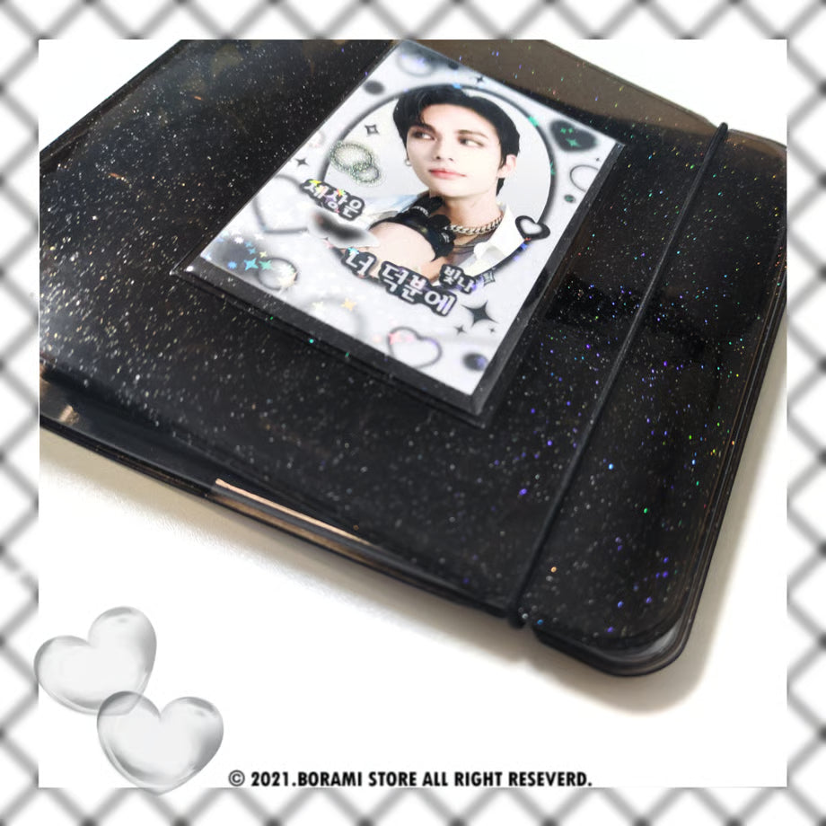 Black Glitter Binder - BORAMI Store