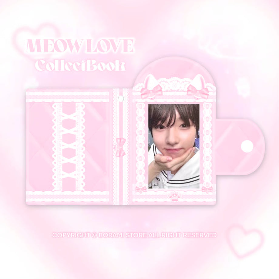 Collect Book Photocard Case Meow Love Pink Ver. - BORAMI Store