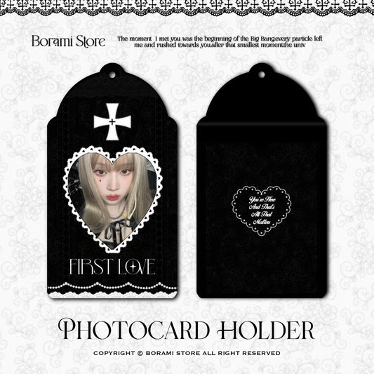 Photocard Holder First Love Black Ver. - BORAMI Store