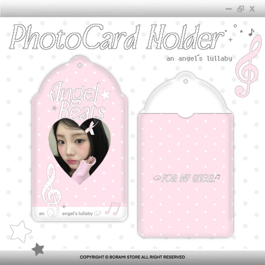 Photocard Holder Angel Beats Pink Ver. - BORAMI Store