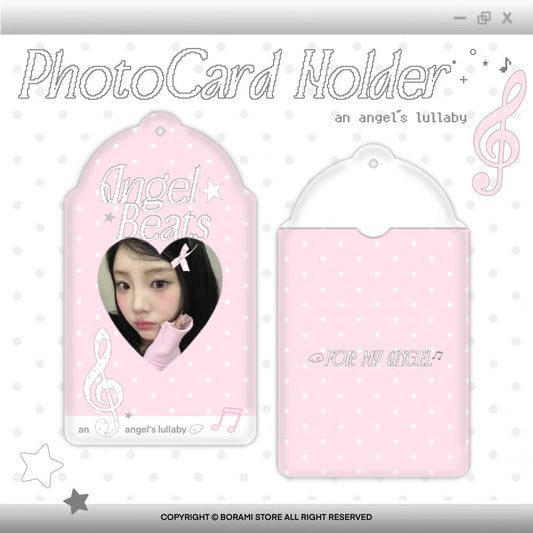 Photocard Holder Angel Beats Pink Ver. - BORAMI Store