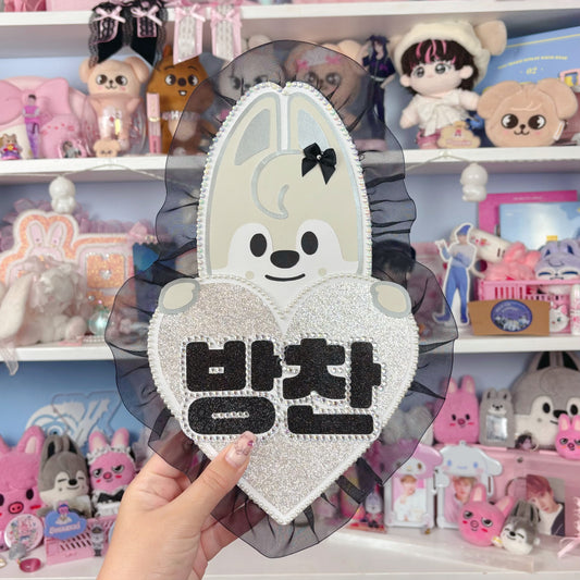 Wolf Chan Black Heart Nameboard