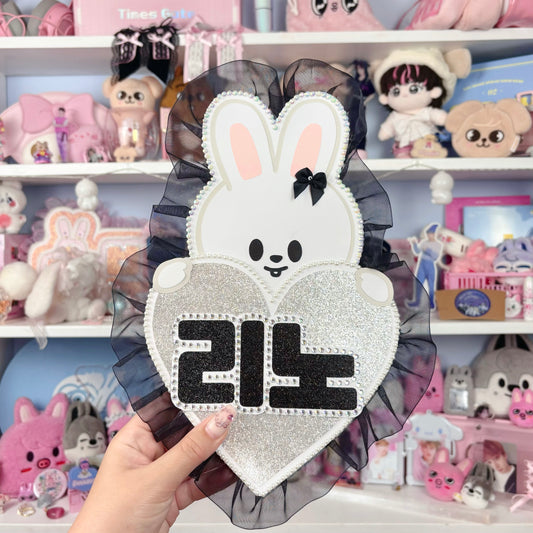 Leebit Black Heart Nameboard