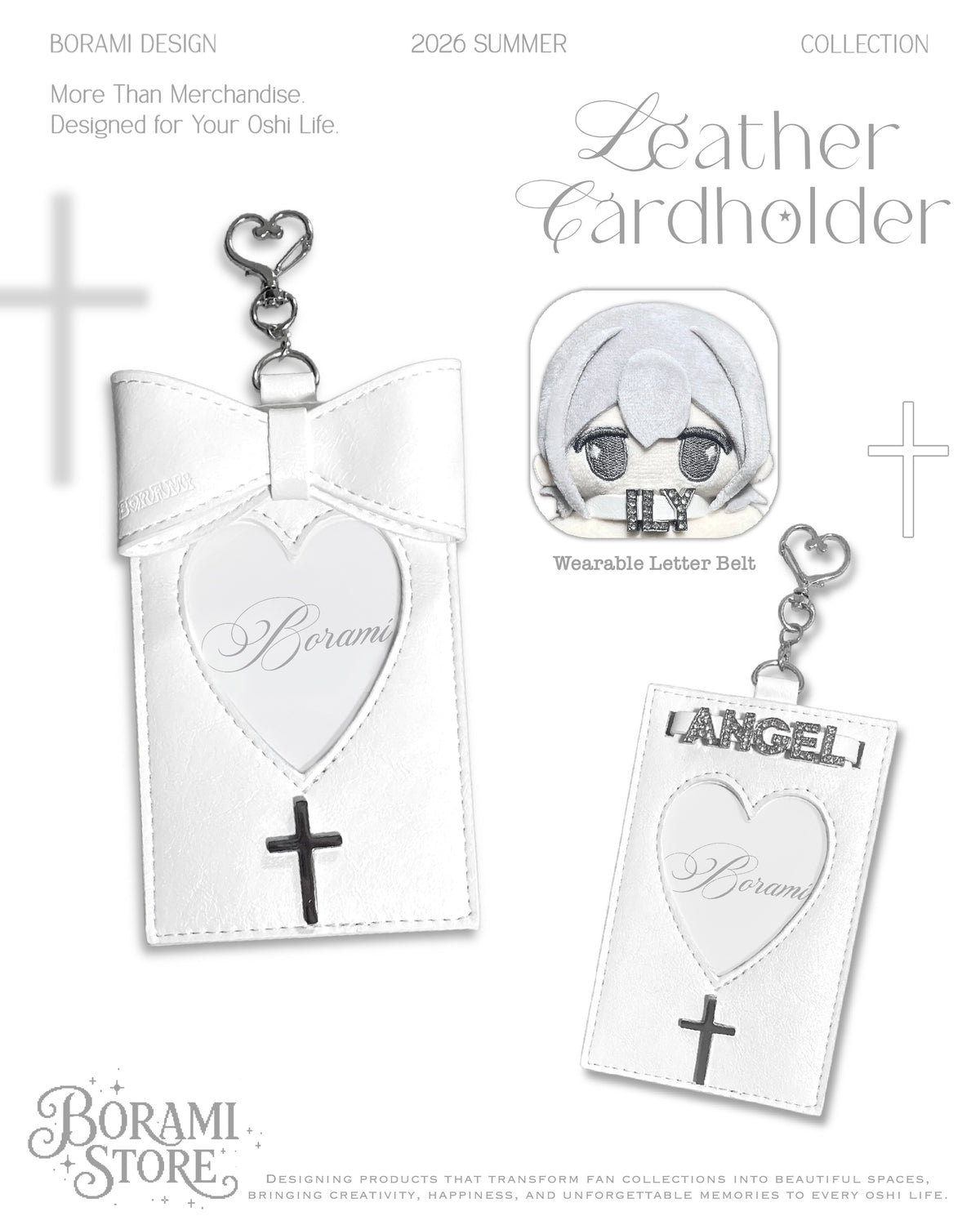 Leather Cardholder White.ver - BORAMI Store