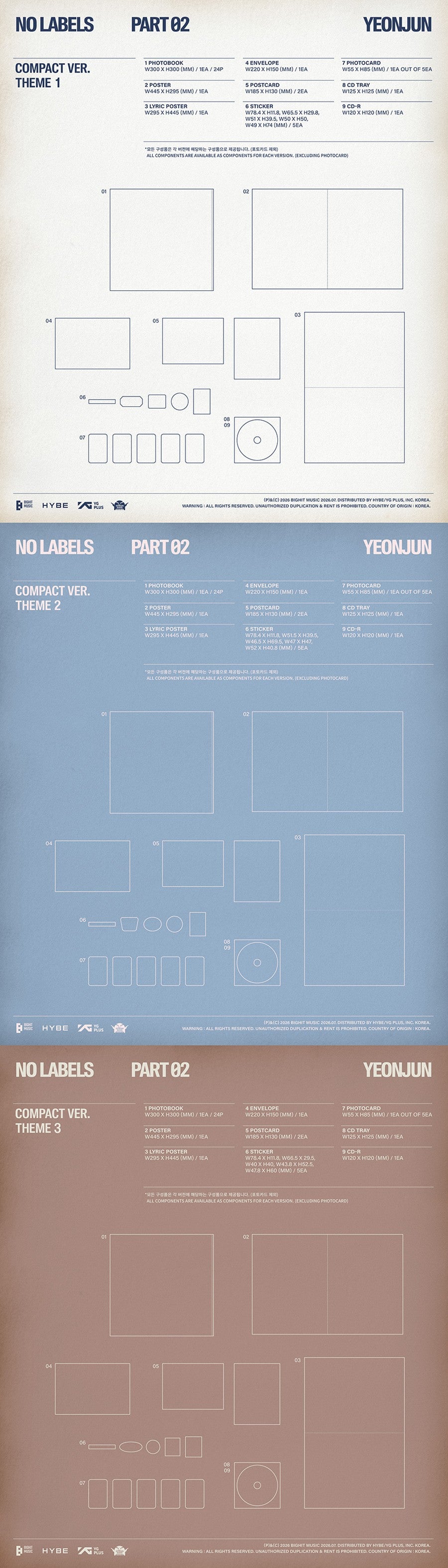 [PRE-ORDER] TXT Yeonjun [NO LABELS: PART 02] COMPACT Version (with Pre-Order Benefit Photocard)