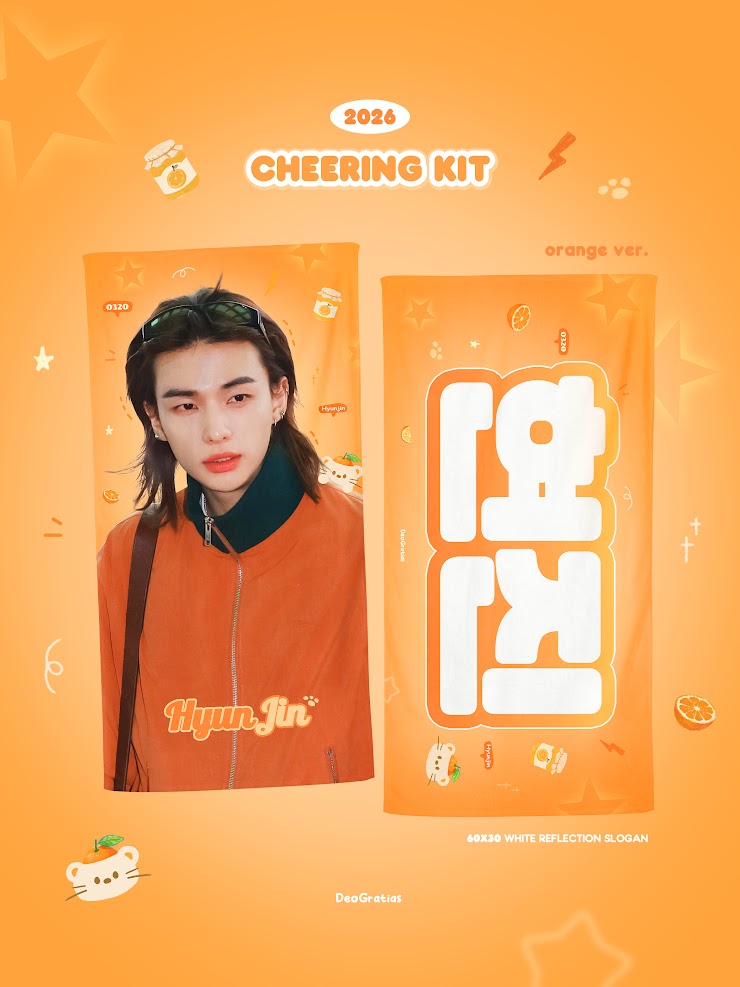 [PRE-ORDER] Stray Kids Hyunjin 2026 Cheering Kit - Orange Ver.