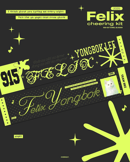 [PRE-ORDER] Stray Kids Felix 2026 Cheering Kit - Towel Slogan